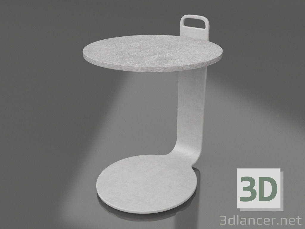 3d модель Стіл кавовий Ø36 (Agate grey, DEKTON Kreta) – превью