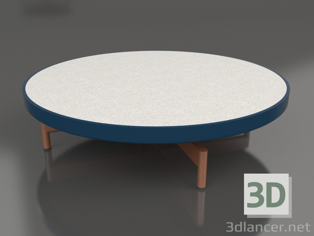 Modelo 3d Mesa de centro redonda Ø90x22 (azul cinza, DEKTON Sirocco) - preview