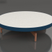 Modelo 3d Mesa de centro redonda Ø90x22 (azul cinza, DEKTON Sirocco) - preview