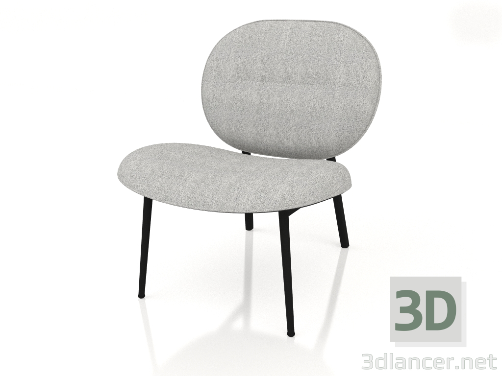 3d model Silla Spike (Gris) - vista previa