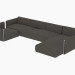 3D Modell Modulare Sofas Fianco 275 - Vorschau