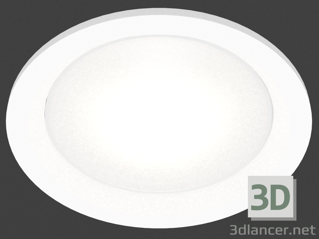 3d model luminaria empotrada LED (DL18891_15W Blanco R Dim) - vista previa