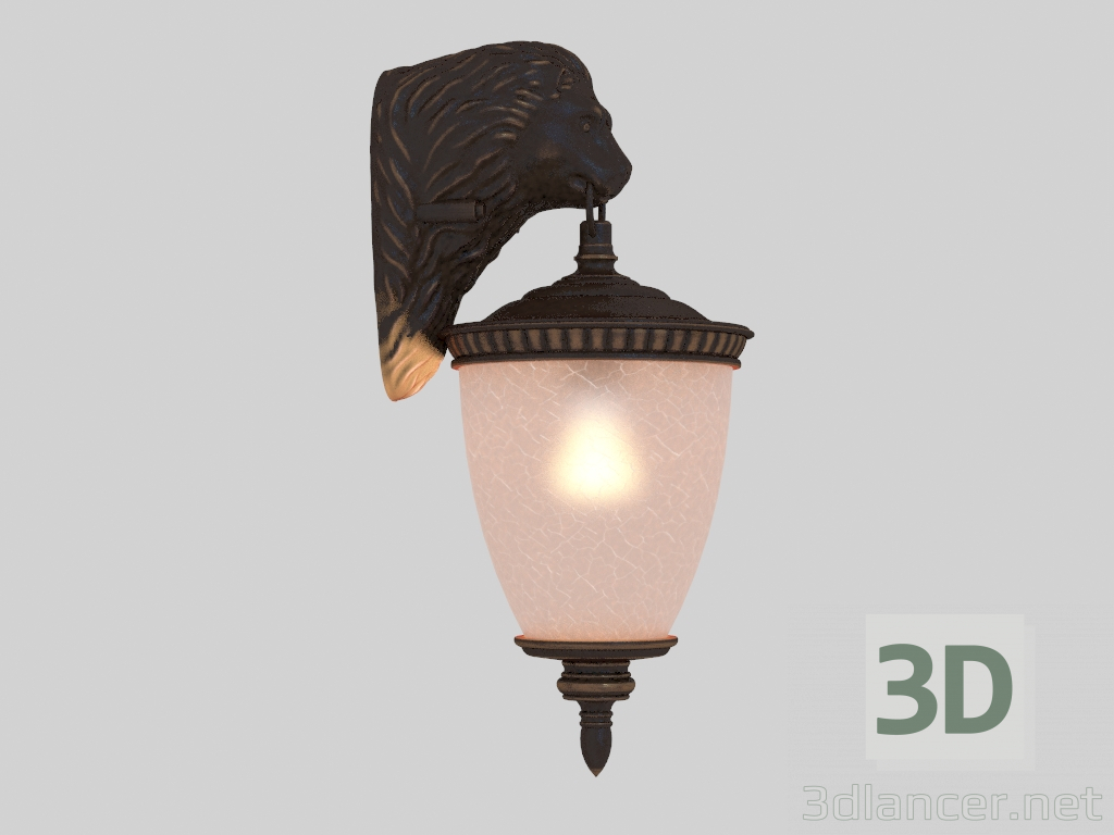 Modelo 3d rua parede luz Guarda (1336-1W) - preview