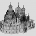 3d model New Jerusalem Monastery. Resurrection Cathedral - preview