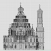 3d model New Jerusalem Monastery. Resurrection Cathedral - preview