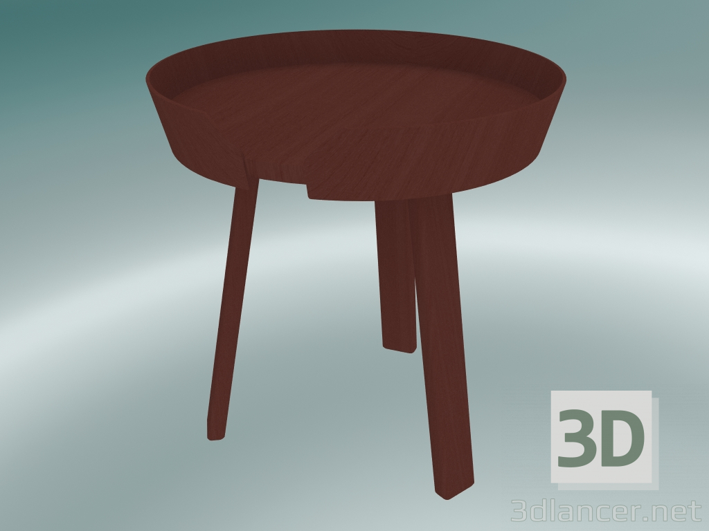 3D Modell Couchtisch Around (Klein, Dunkelrot) - Vorschau