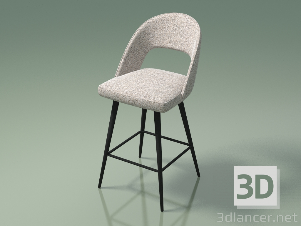 modello 3D Sedia da mezzo bar Taylor (112879, beige) - anteprima