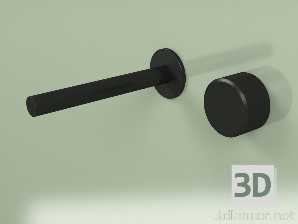 3d model Mezclador hidro-progresivo de pared con caño L 190 mm (16 10, NO) - vista previa