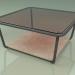 3D Modell Couchtisch 001 (Broniertes Glas, Metal Smoke, Farsena Stone) - Vorschau