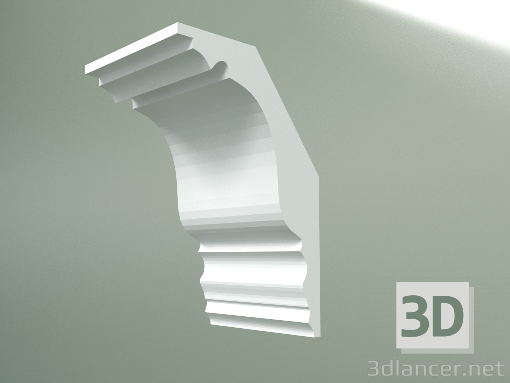 Modelo 3d Cornija de gesso (plinto de teto) KT164 - preview