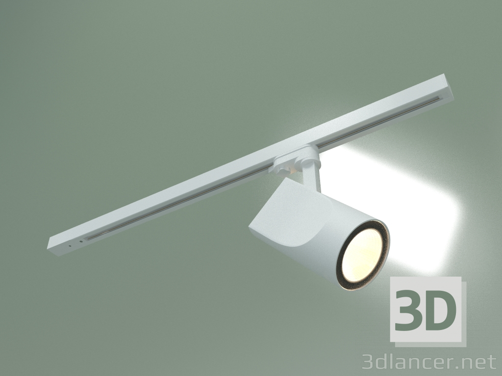 modello 3D Vista LTB15 Lampada da binario a LED trifase a binario (bianco) - anteprima