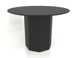 Mesa de comedor DT 11 (D=1100х750, madera negra)