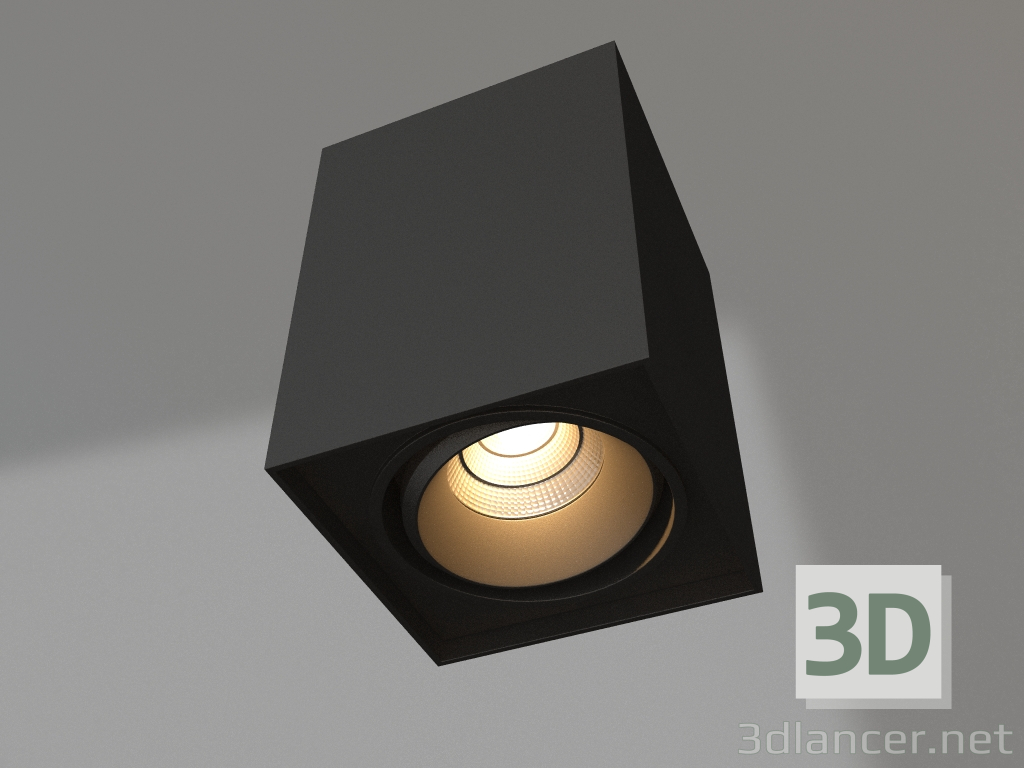 3d model Lámpara SP-CUBUS-S100x100BK-11W Blanco Día 40deg - vista previa