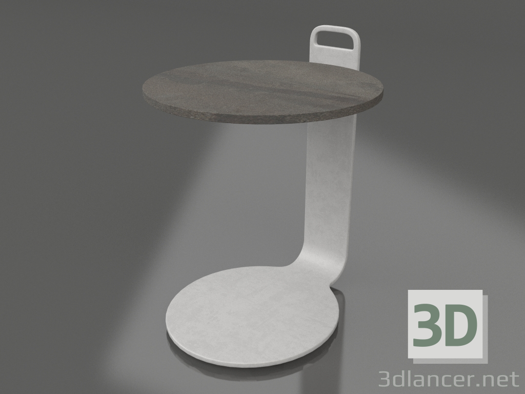 3d модель Стол кофейный Ø36 (Agate grey, DEKTON Radium) – превью