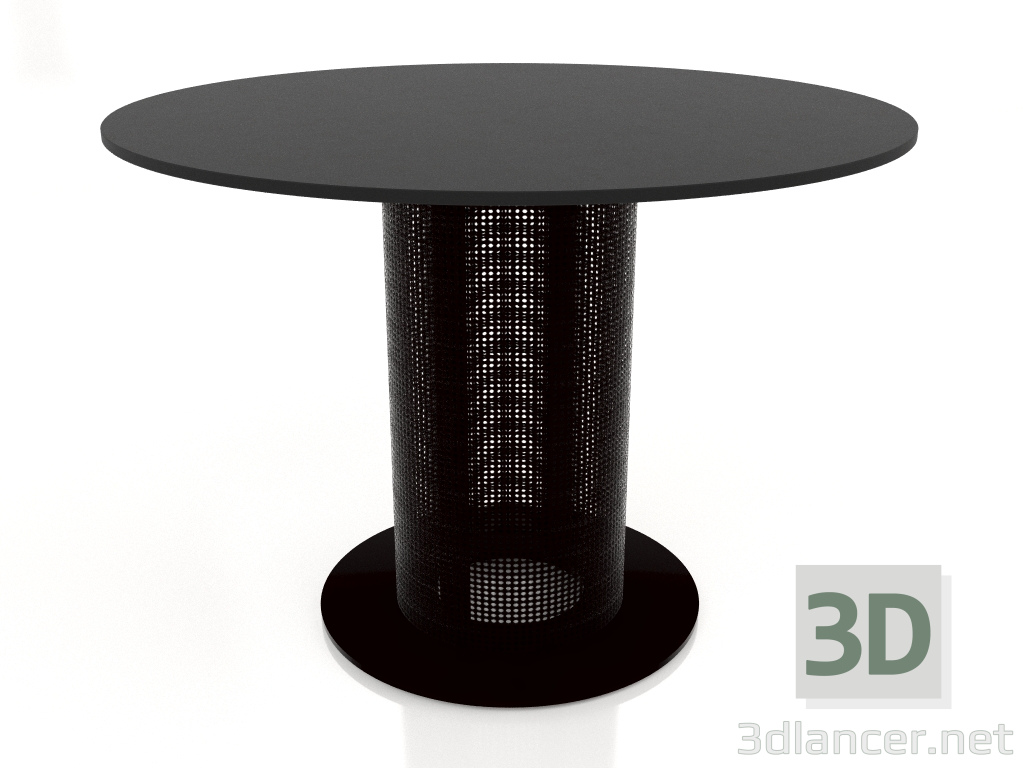 3d model Mesa club Ø90 (Negro) - vista previa