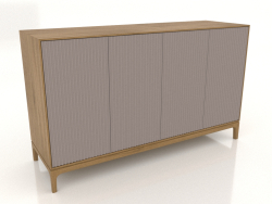 Mobile TV FARGO con frontali fresati 1600x500x950 mm (platino, rovere naturale, opzione 1)