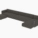 3D Modell Modulare Sofas Fianco 365 - Vorschau