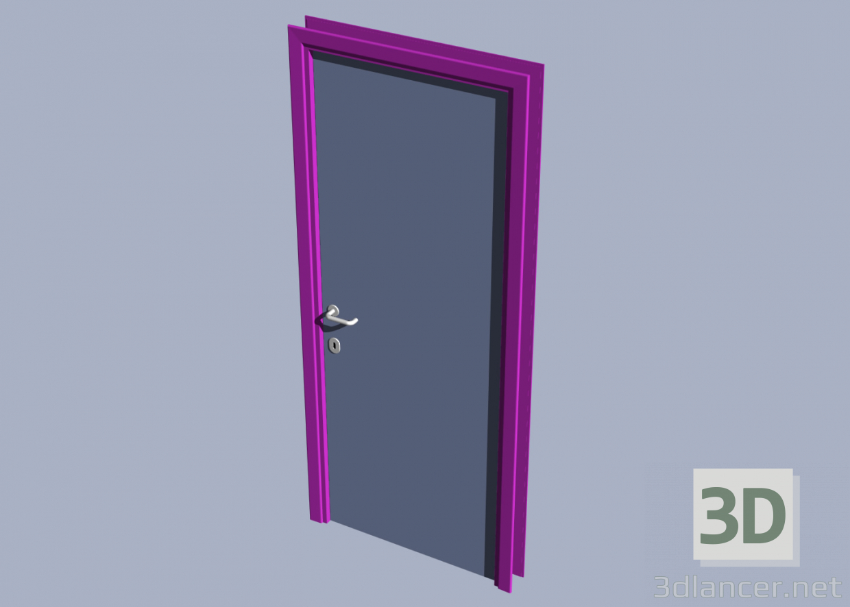 Modelo 3d Portas interiores - preview