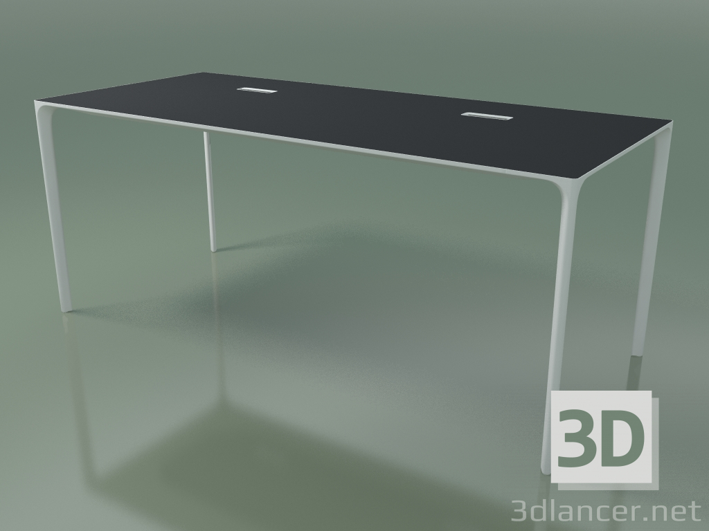 Modelo 3d Mesa retangular 0815 (H 74 - 79x180 cm, laminado Fenix F06, V12) - preview