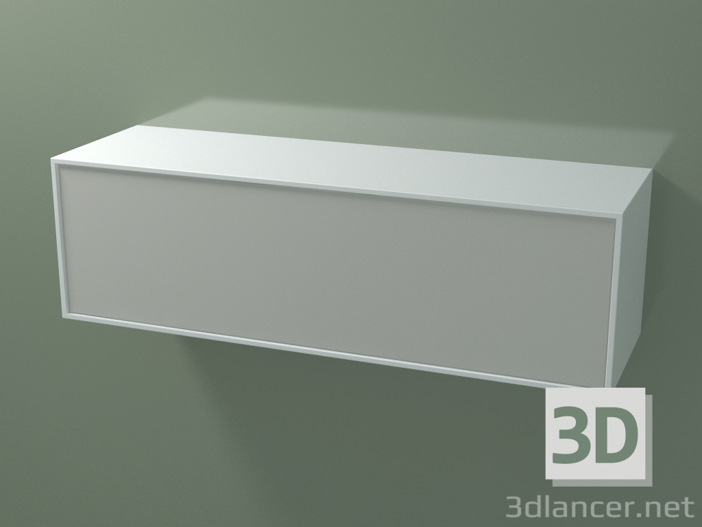 3d model Caja (8AUEBA01, Glacier White C01, HPL P02, L 120, P 36, H 36 cm) - vista previa