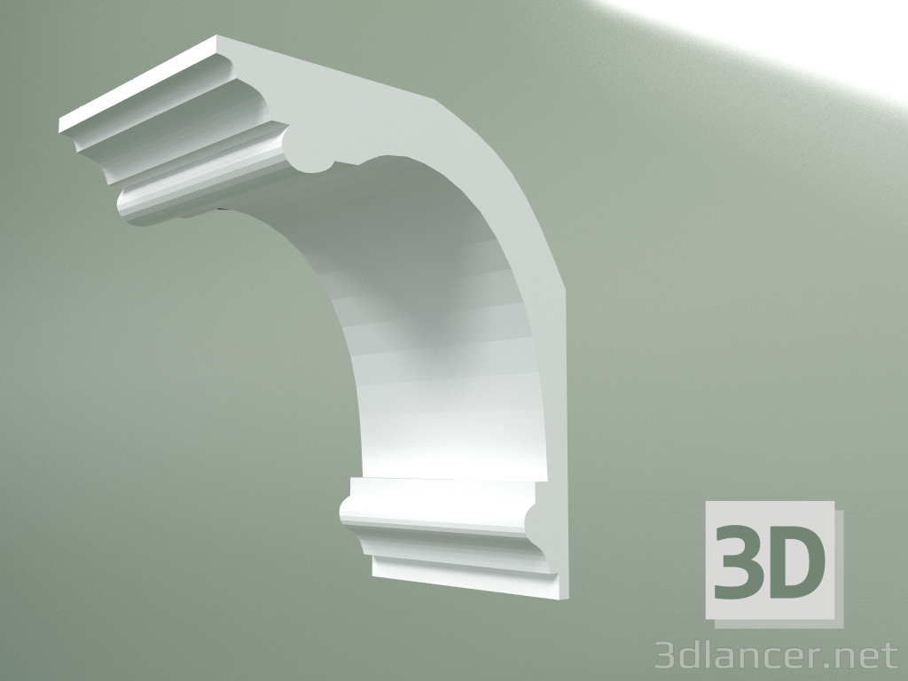 3d model Plaster cornice (ceiling plinth) KT165 - preview