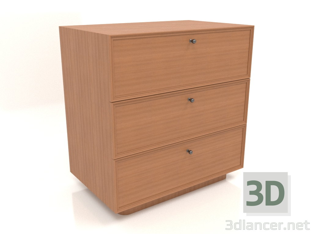 3D modeli Çekmeceli TM 15 (803х505х834, ahşap kırmızı) - önizleme