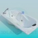 3d model Bath with headrest - preview