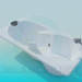 3d model Bath with headrest - preview