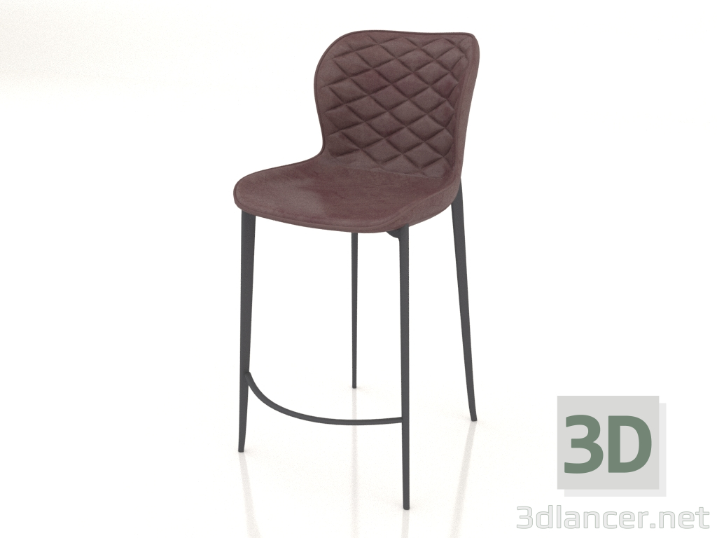 3d model Silla semi-bar Peggy 1 - vista previa