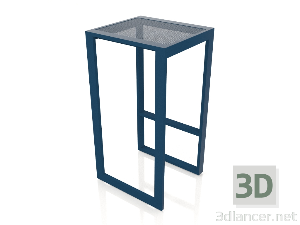 modèle 3D Tabouret haut (Gris bleu) - preview