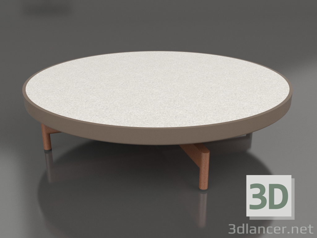 3d model Round coffee table Ø90x22 (Bronze, DEKTON Sirocco) - preview