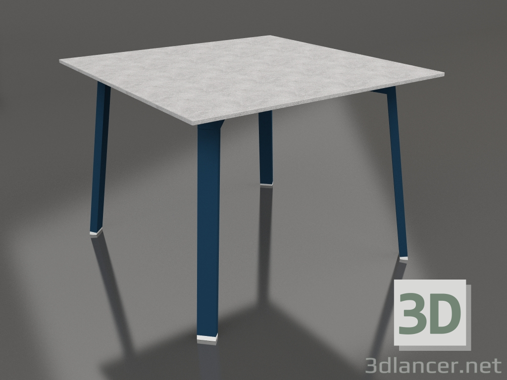 modello 3D Tavolo da pranzo 100 (Grigio blu, DEKTON) - anteprima