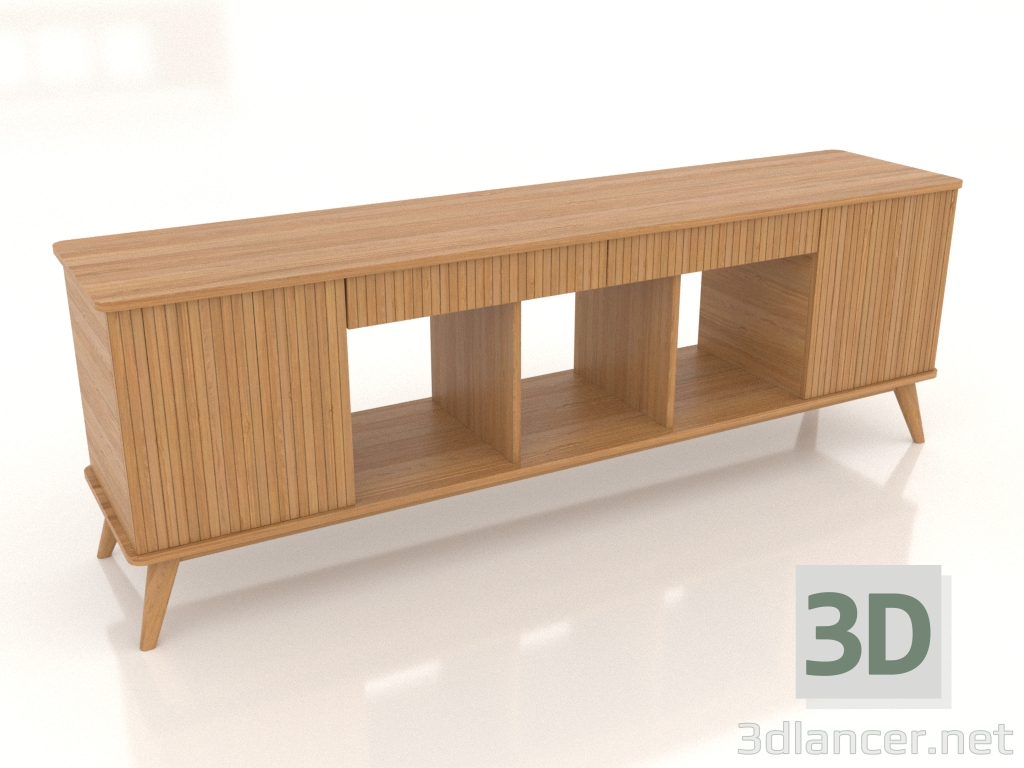 modello 3D Supporto universale per giradischi in vinile LARGE 2000 mm (rovere naturale) - anteprima