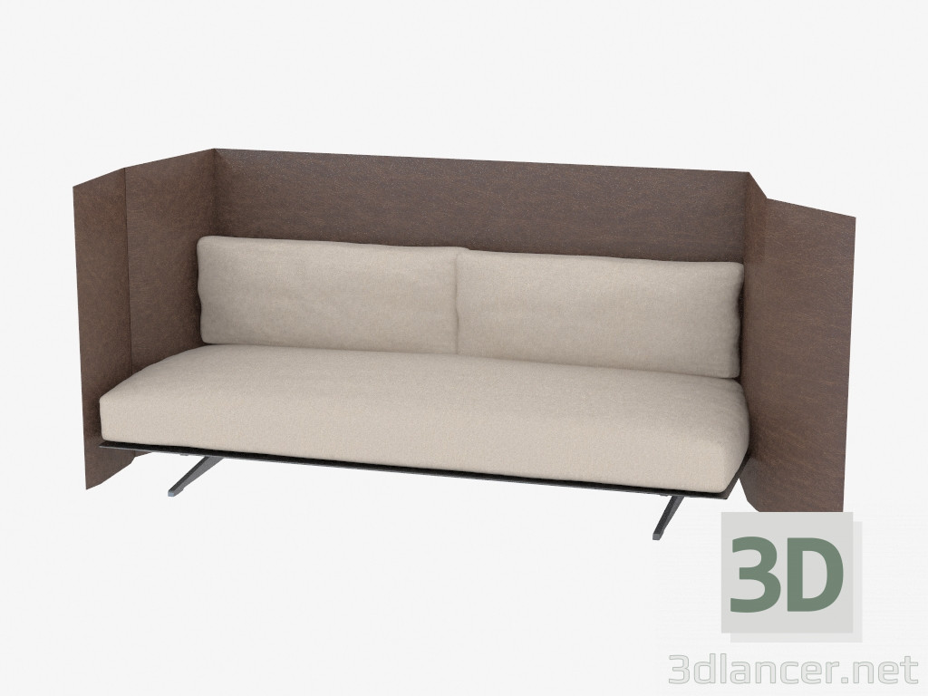 modèle 3D Divan-lit double - preview