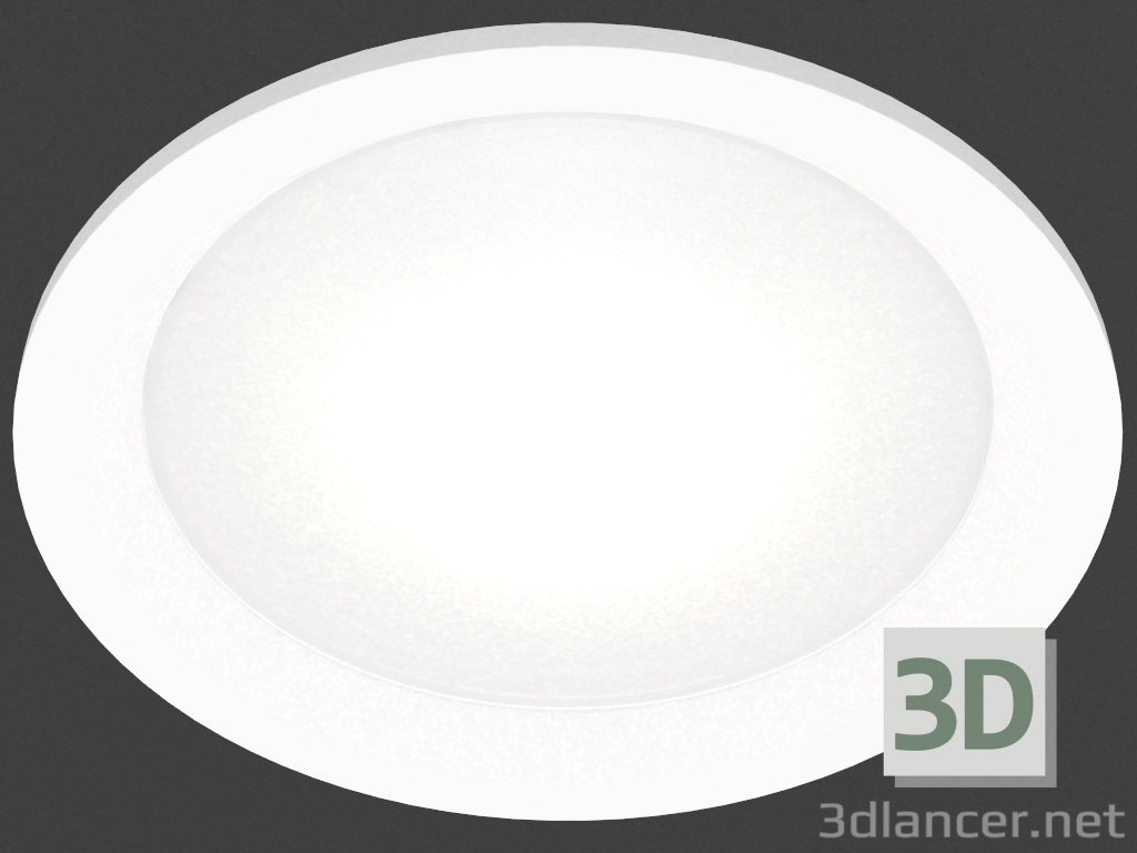 modèle 3D Luminaire à LED encastré (DL18891_24W blanc Dim R) - preview