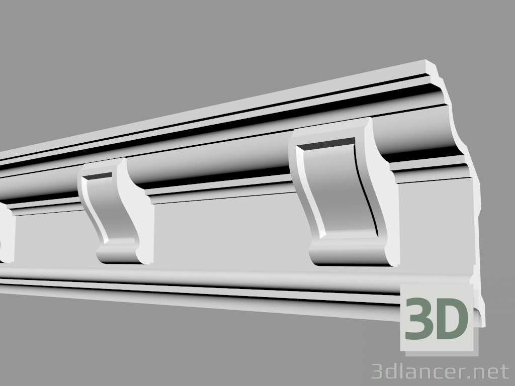 3D Modell Traufe Traufe (KT43 + Verlängerung) - Vorschau