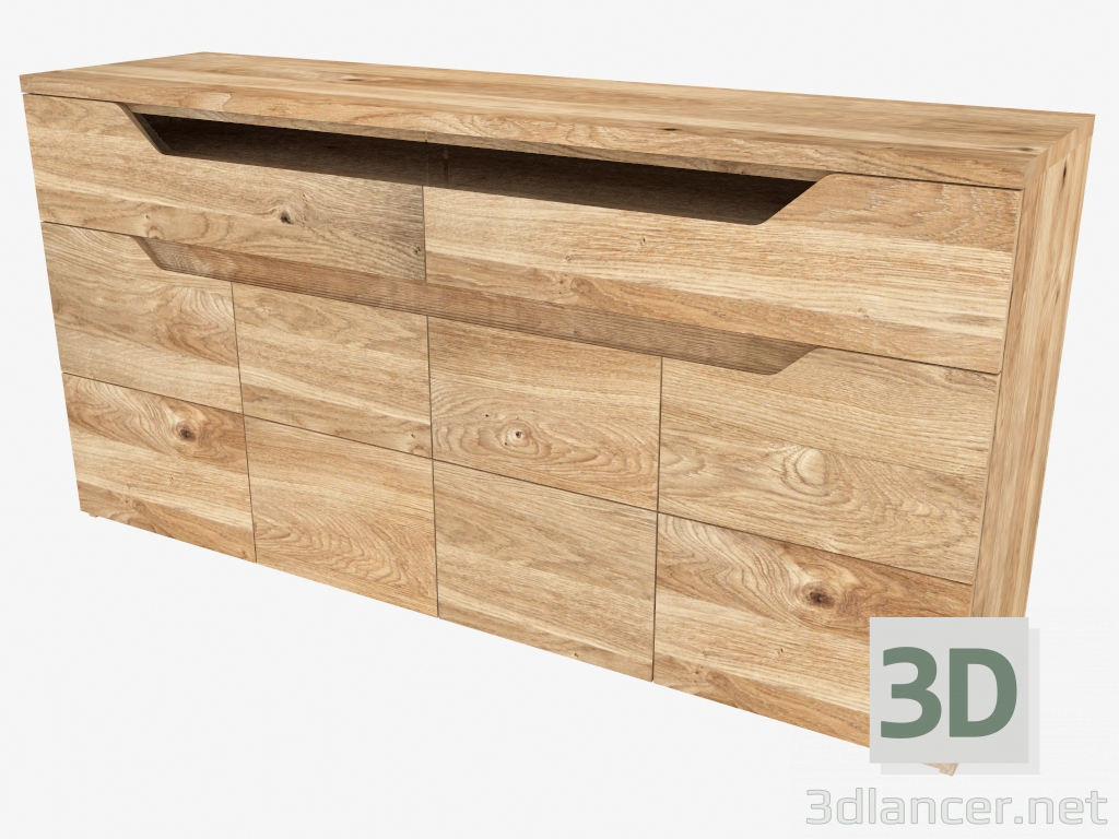 modello 3D Cassettiera (SE.1040 170x85x45cm) - anteprima