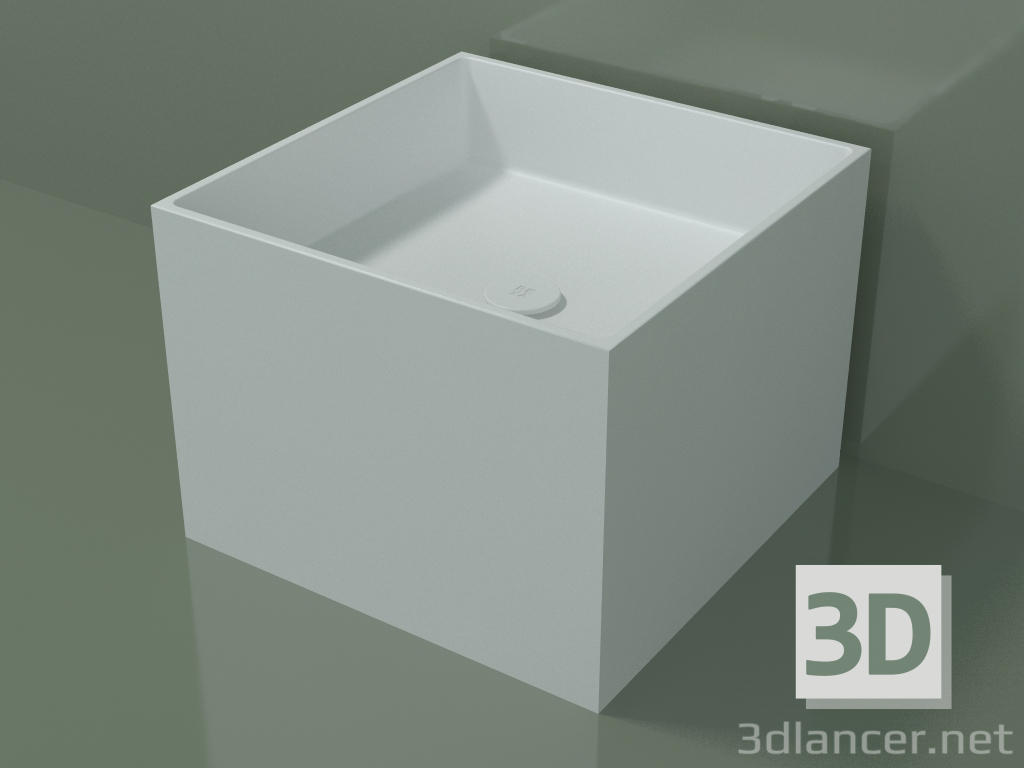 3d model Countertop washbasin (01UN22301, Glacier White C01, L 48, P 48, H 36 cm) - preview