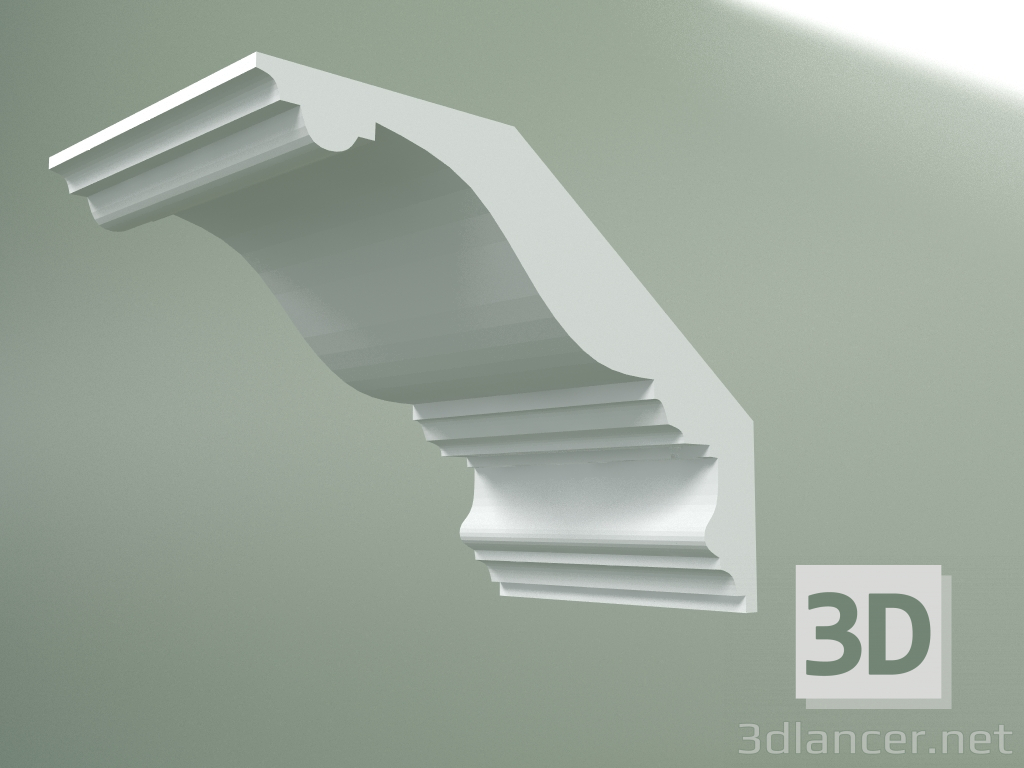 3d model Plaster cornice (ceiling plinth) KT166 - preview