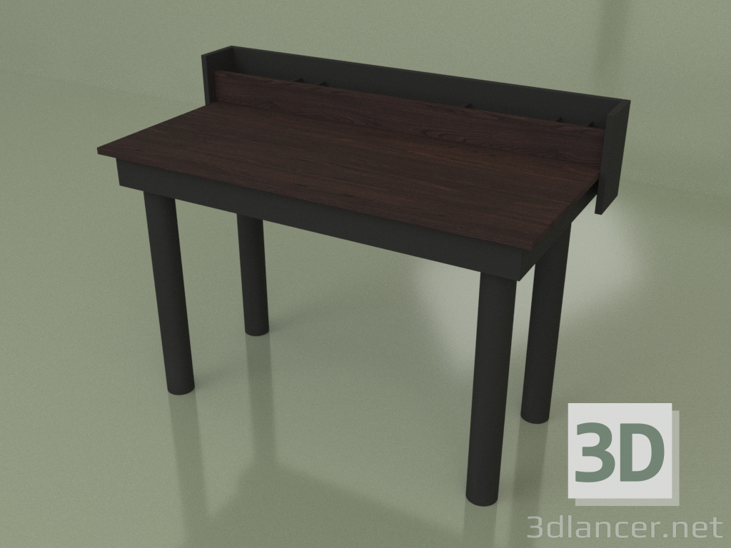 modello 3D Scrivania con organizer (30203) - anteprima