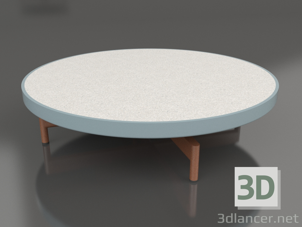 Modelo 3d Mesa de centro redonda Ø90x22 (cinza azul, DEKTON Sirocco) - preview