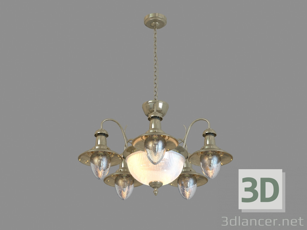 modello 3D Lampadario A5518LM-2-5AB - anteprima