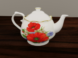 Porcelain teapot