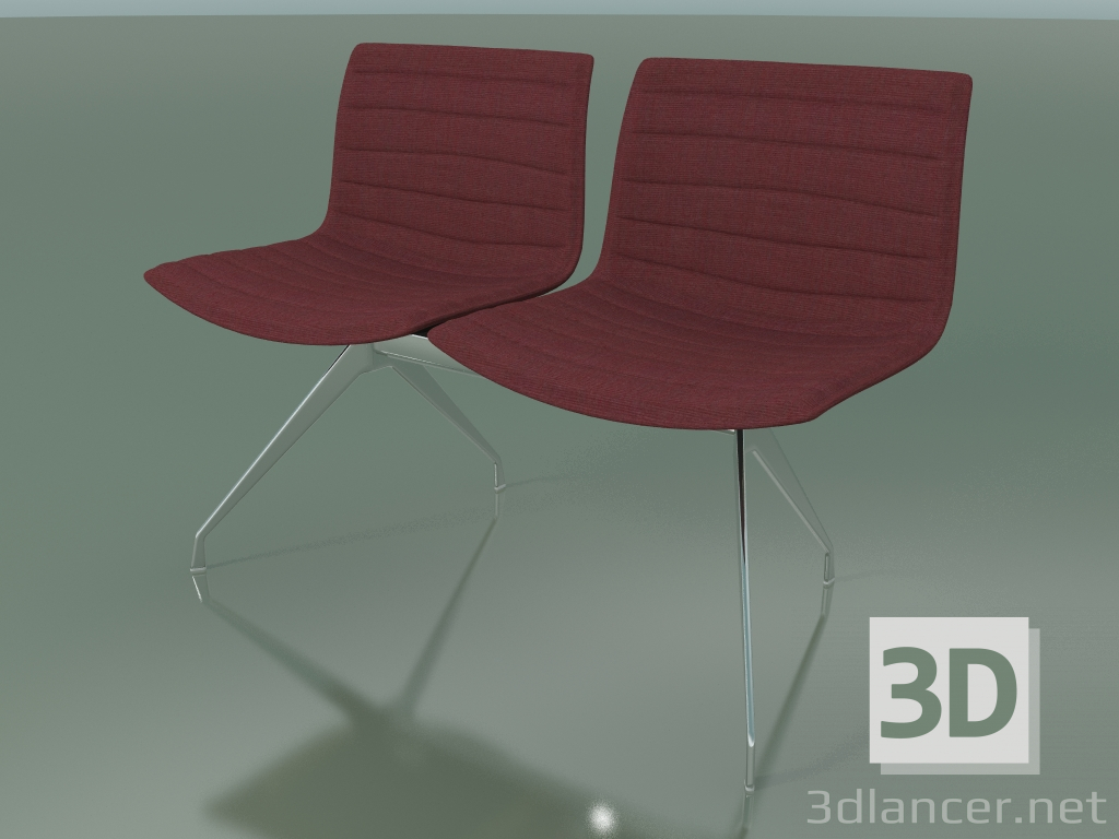 3d model Banco 2037 (doble, con tapicería de tela) - vista previa