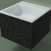 3d model Lavabo de pared (02R122302, Nero Assoluto M03, L 48, P 48, H 36 cm) - vista previa