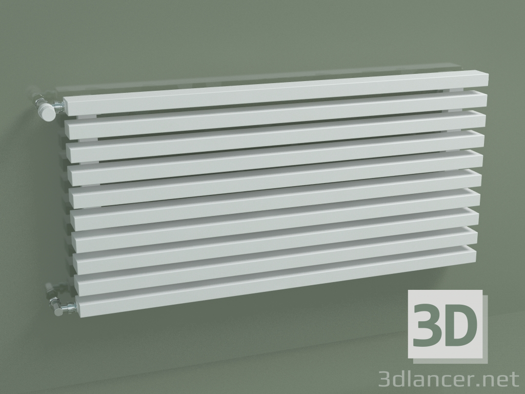 3d model Radiador horizontal RETTA (10 secciones 1000 mm 60x30, blanco mate) - vista previa