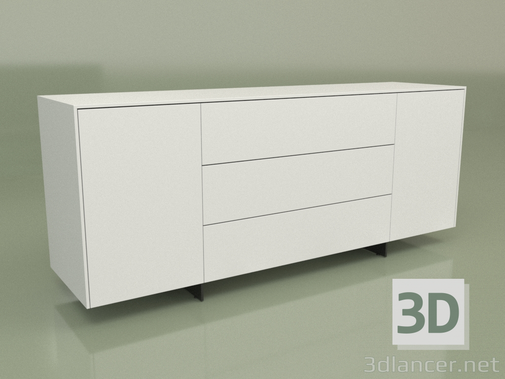 modèle 3D Commode CN 230 (Blanc) - preview