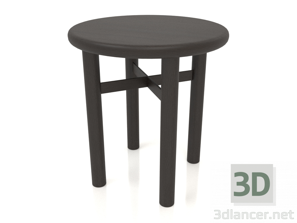 3D Modell Hocker (abgerundetes Ende) JT 032 (D=400x430, Holzbraun dunkel) - Vorschau