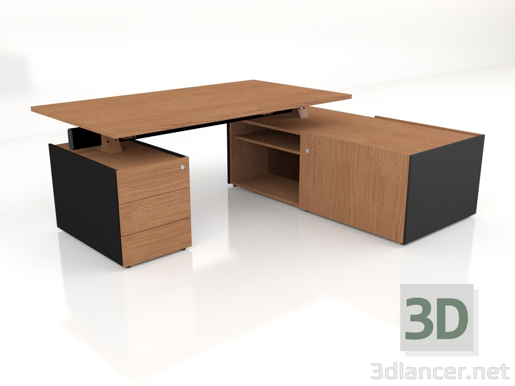 Modelo 3d Mesa de trabalho Viga Executive V37P (2144x1801) - preview