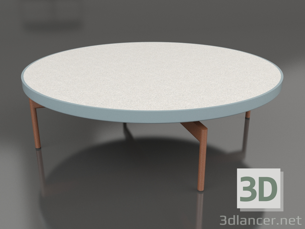 3D Modell Runder Couchtisch Ø120 (Blaugrau, DEKTON Sirocco) - Vorschau